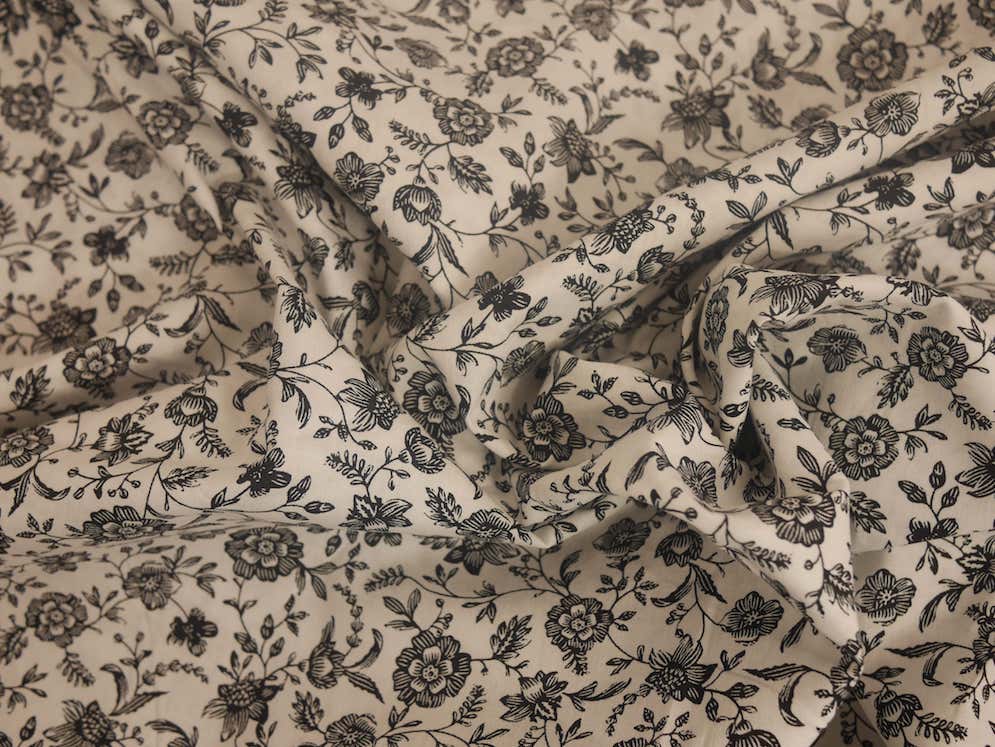 Printed Cotton Poplin - Vintage Vines