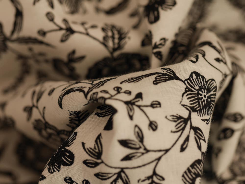 Printed Cotton Poplin - Vintage Vines