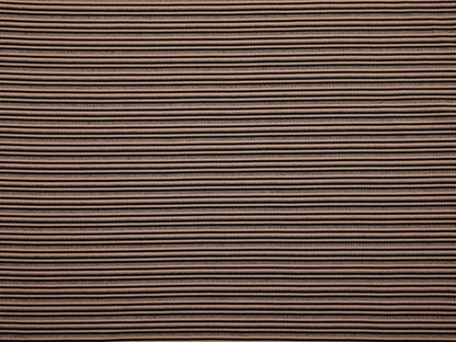 Double Jersey Ottoman Rib Stripe Fabric - Pink/Black/Grey