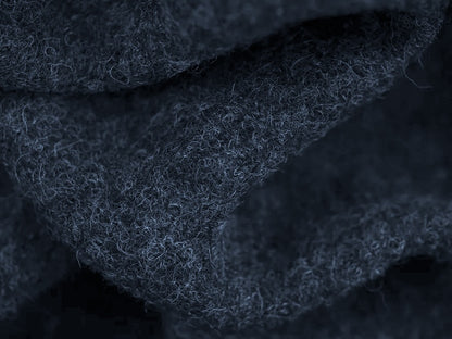 Pure Boiled Wool - Indigo 0.90 Metre Remnant