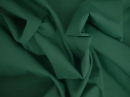 Plain Cotton Poplin - Forest Green 0.45 Metre Remnant