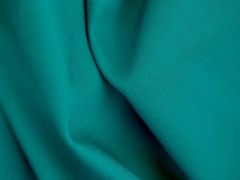 Plain Cotton Poplin - Turquoise 0.70 Metre Remnant