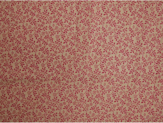 Printed Cotton Poplin - Pink Vines