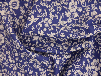 Printed Cotton Poplin - Vintage White floral