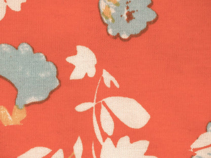 Printed Viscose Jersey Fabric - Orange Flower Dream