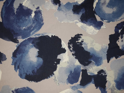 Stretch Satin Cotton - Abstract Polka Dots 0.80 Metre Remnant