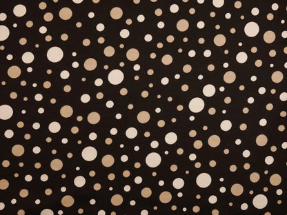 Printed Viscose Jersey Fabric - Polka Dotty 0.65 Metre Remnant
