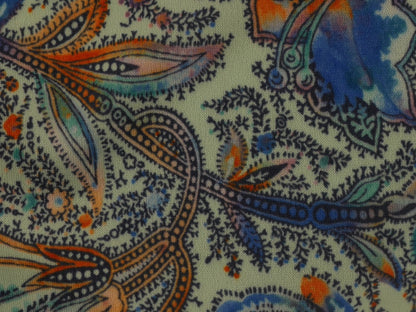 Single Jersey Printed Fabric - Abstract Foxglove