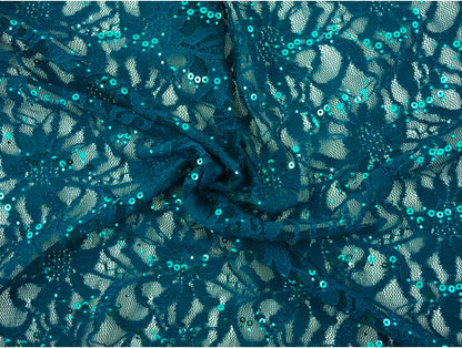 Sequinned Lace Fabric