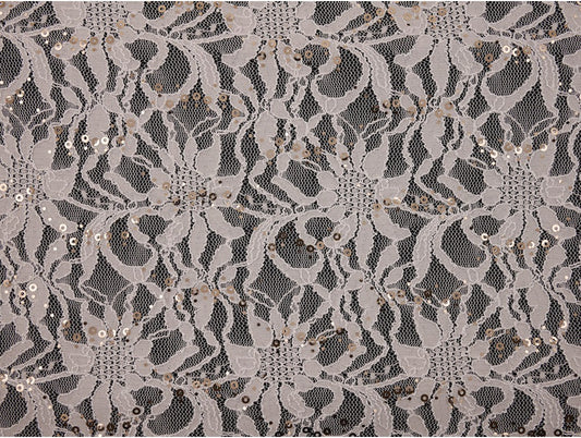 Sequinned Lace Fabric