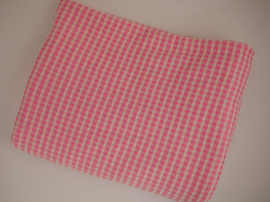 Jersey Jacquard - Pink Dogtooth 1.40 Metre Remnant