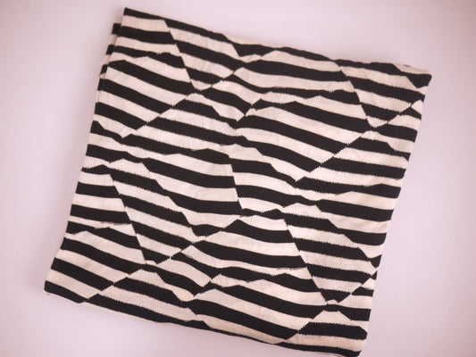Single Jersey - Patchwork Stripe 1 Metre Remnant