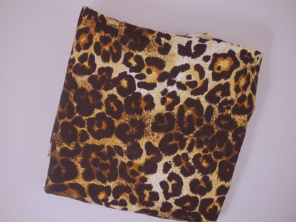 Printed Viscose Jersey - Animal Print 2.5 Metre Remnant