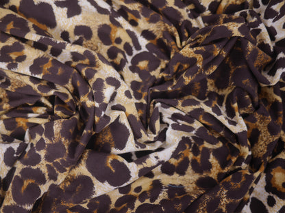 Printed Viscose Jersey - Animal Print 2.5 Metre Remnant
