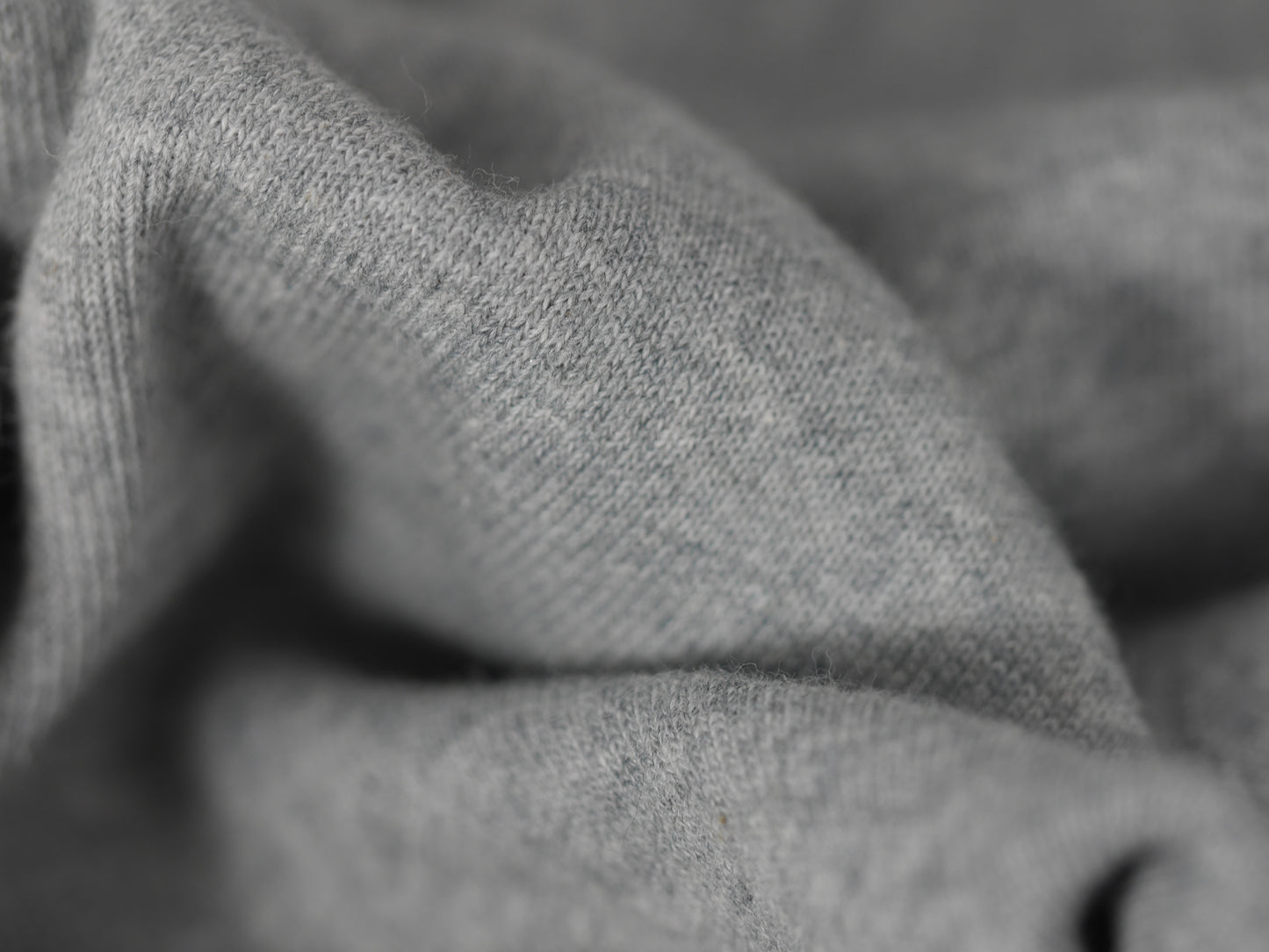 1-1 Cotton Ribbing Tubular Fabric - Grey Melange