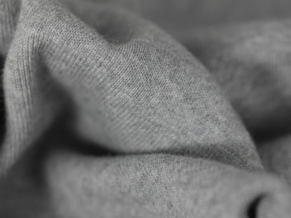 1-1 Cotton Ribbing Tubular Fabric - Grey Melange