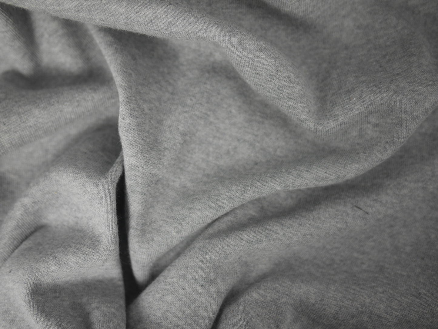 1-1 Cotton Ribbing Tubular Fabric - Grey Melange