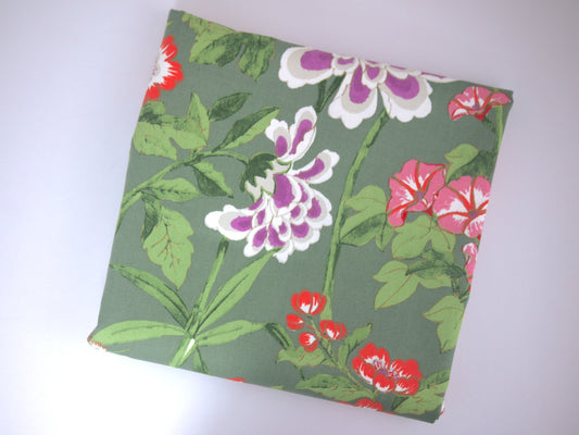 Polycotton Satin - Morgane Green 1.25 Metre Remnant