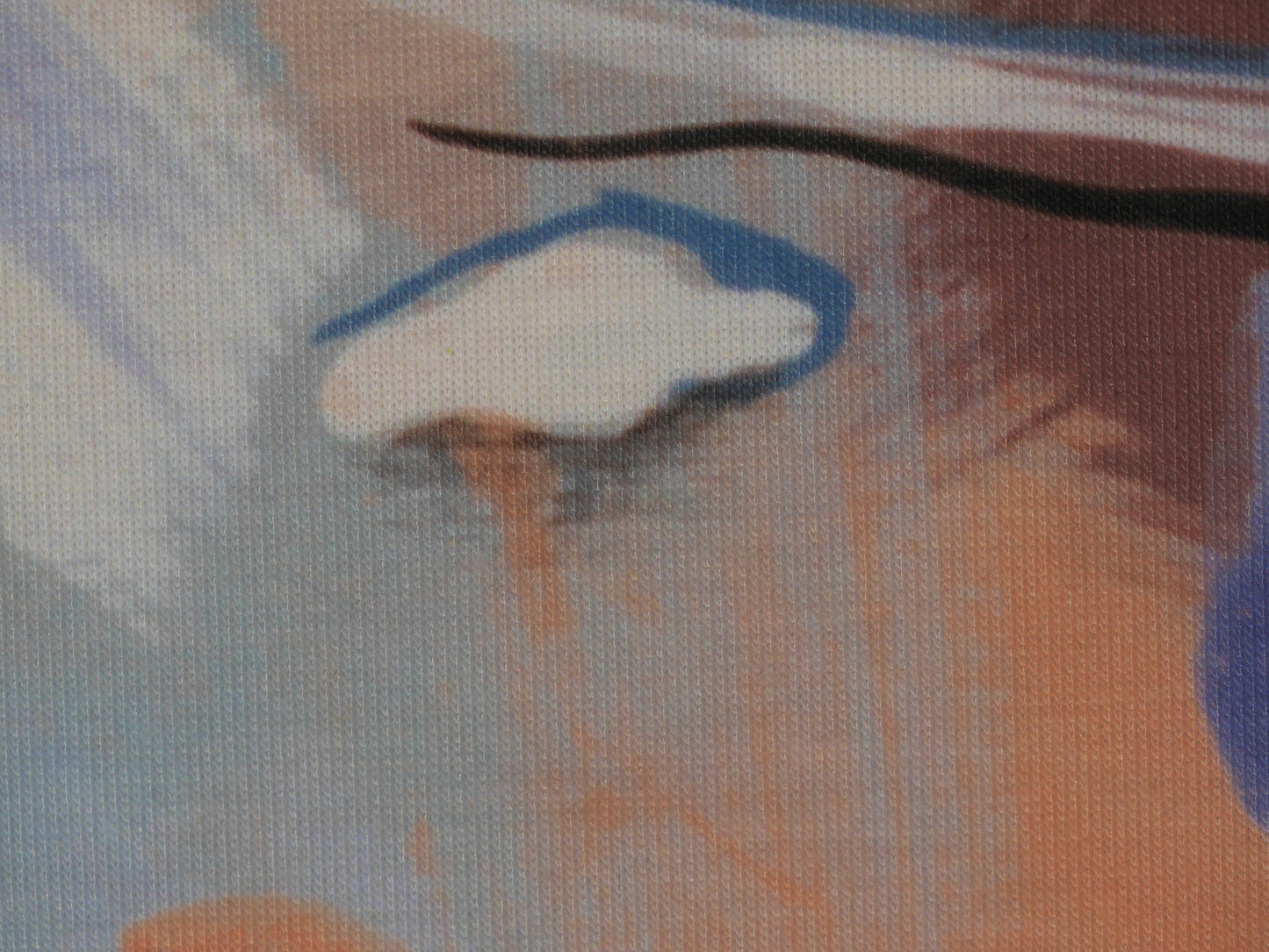 Recycled Soft Spun Polyester - Neutral Abstract