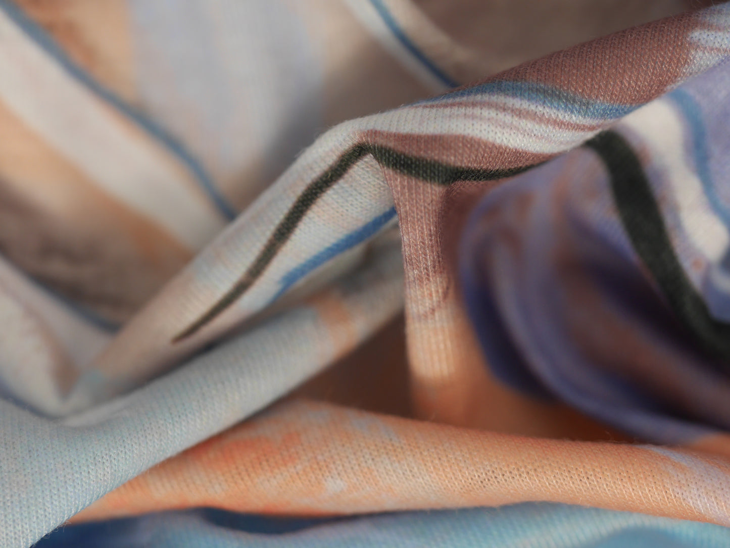 Recycled Soft Spun Polyester - Neutral Abstract