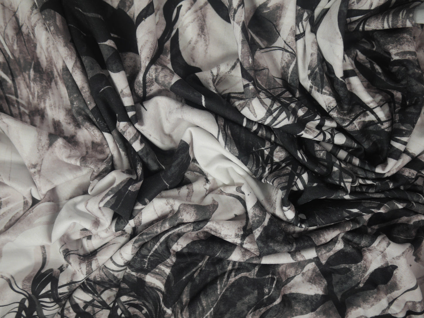 Recycled Soft Spun Polyester - Dark Jungle