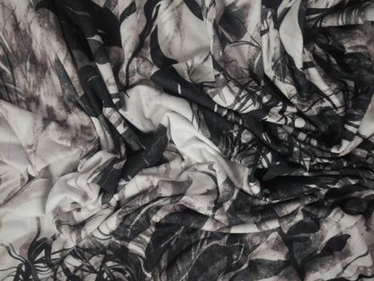 Recycled Soft Spun Polyester - Dark Jungle