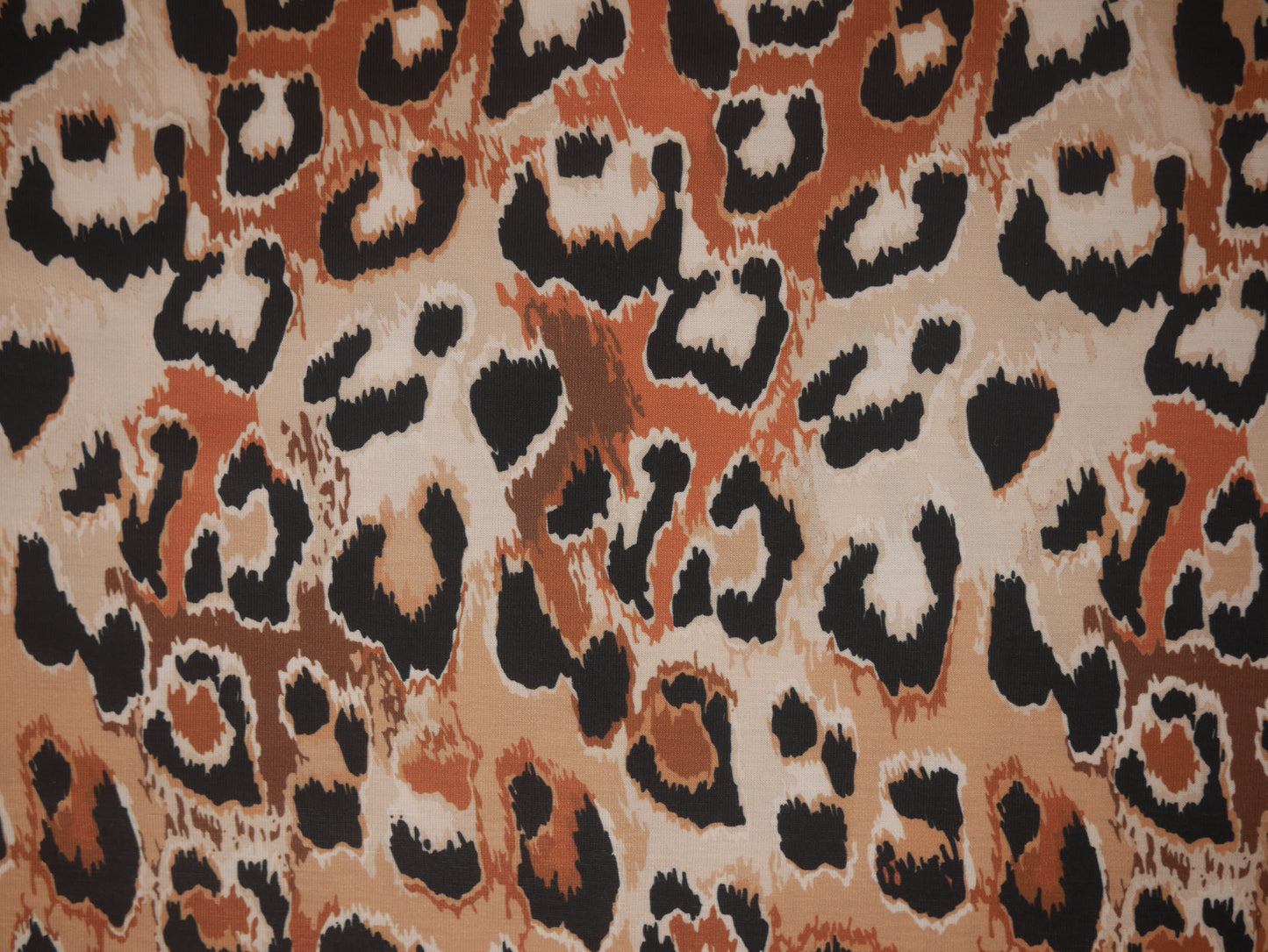 Recycled Soft Spun Polyester - Leopard Print