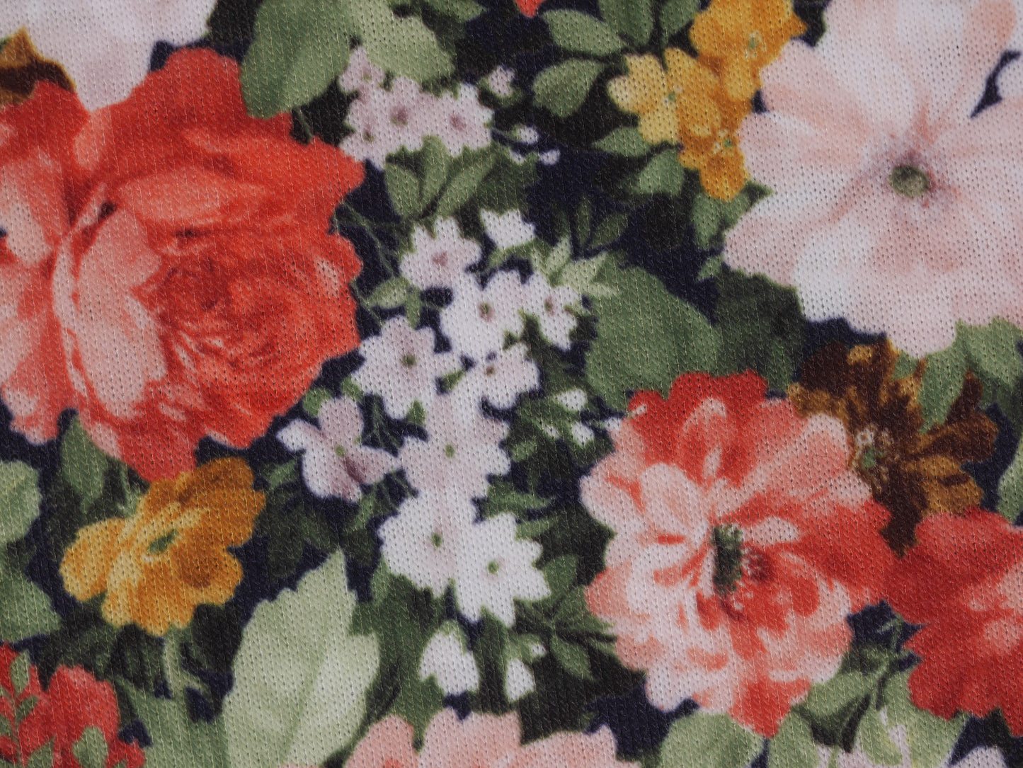Recycled Soft Spun Polyester - Autumn Flowers