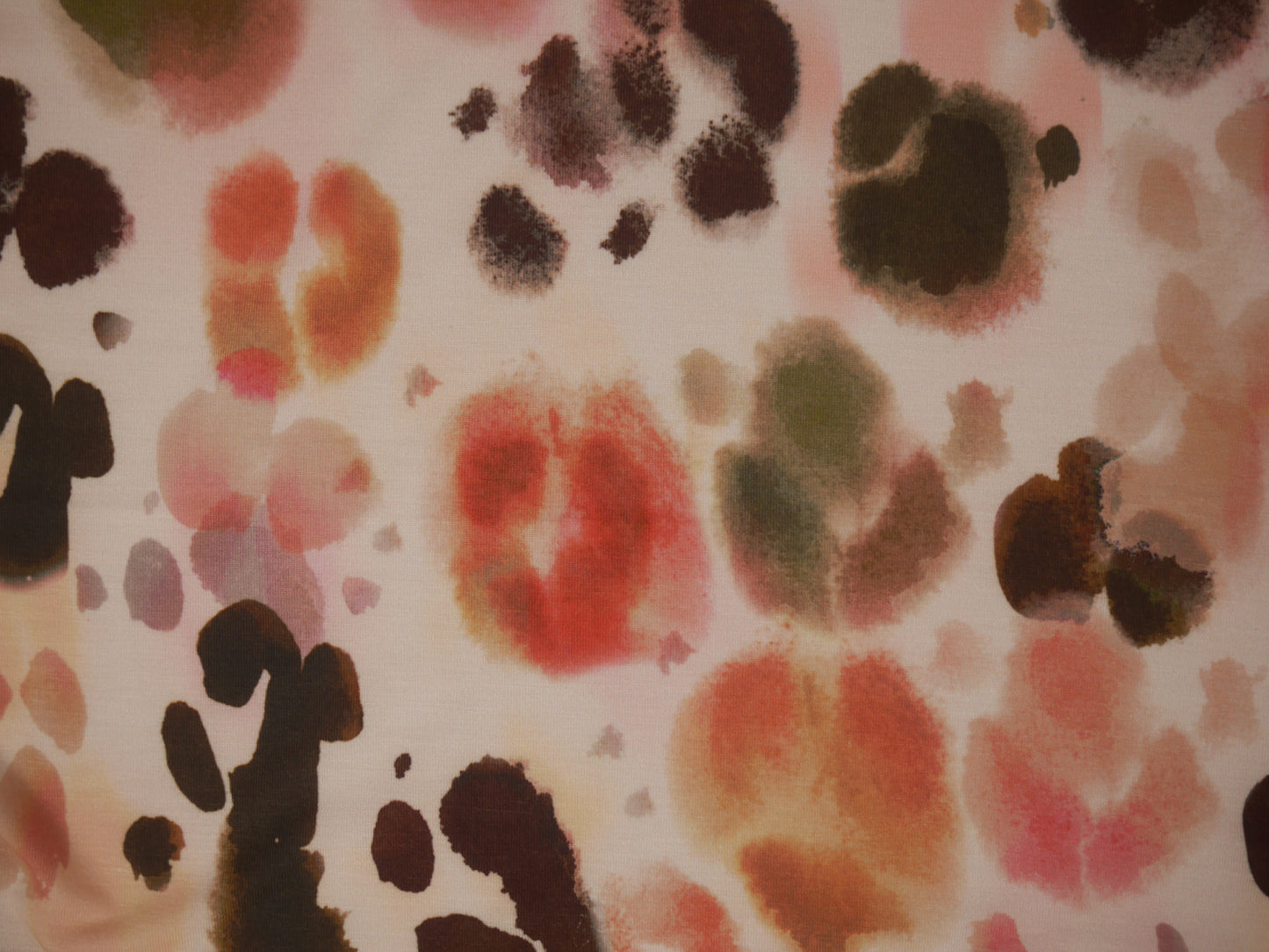 Recycled Soft Spun Polyester - Abstract Leopard Print
