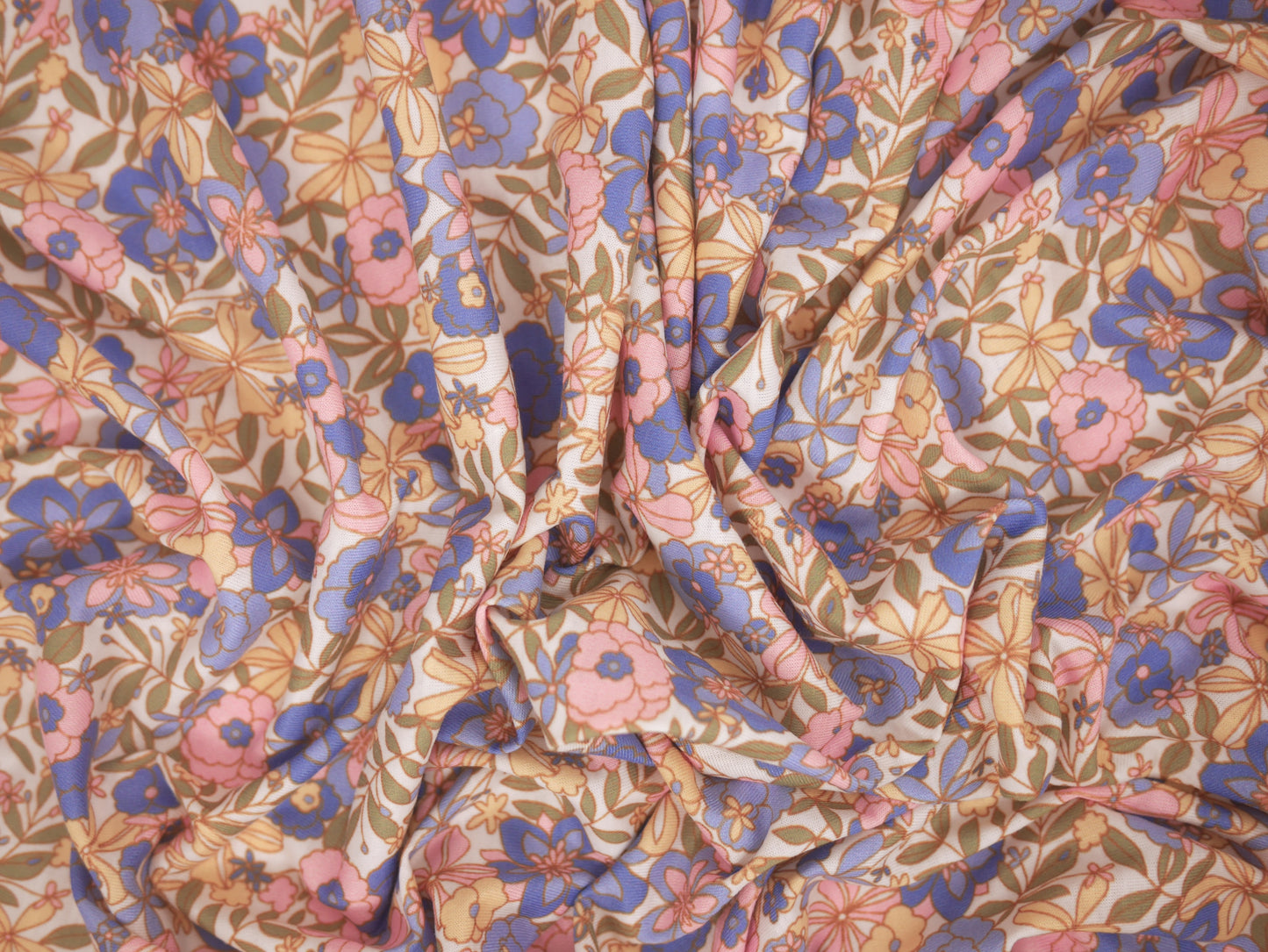 Recycled Soft Spun Polyester - Mini Floral