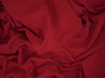 100% Cotton Linen - Ruby Red 1.15 Metre FAULTY Remnant