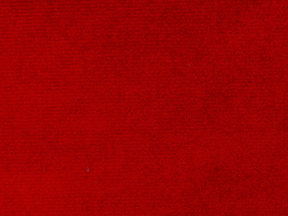 Ruby Red Velour - 2.5 Metre Remnant