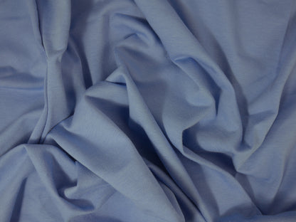 Single Cotton Jersey - Sky Blue 0.75 Metre FAULTY Remnant