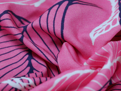 Single Jersey Printed Fabric - Leaf print