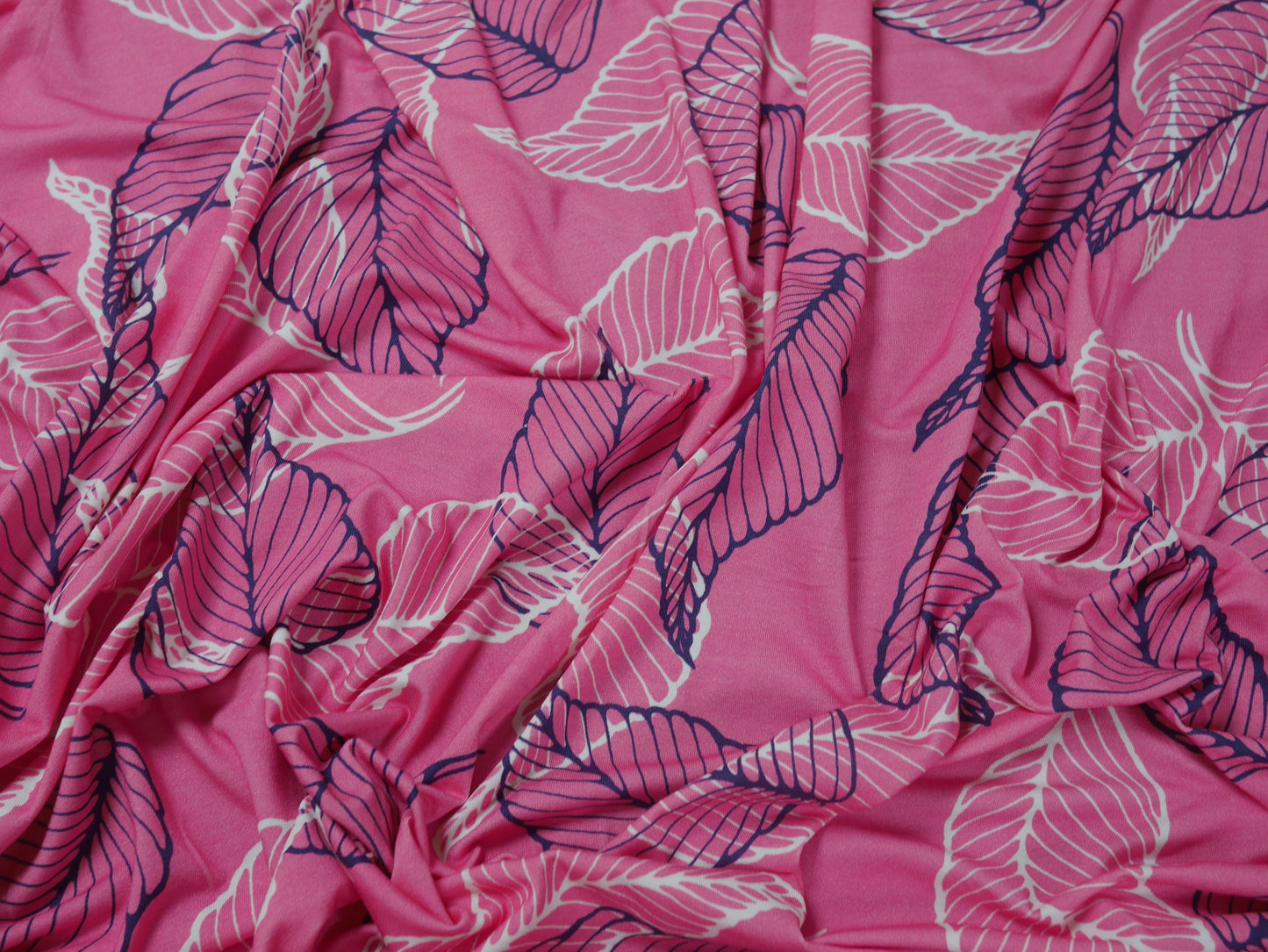 Single Jersey Printed Fabric - Leaf print