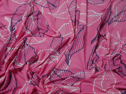 Single Jersey Printed Fabric - Leaf print