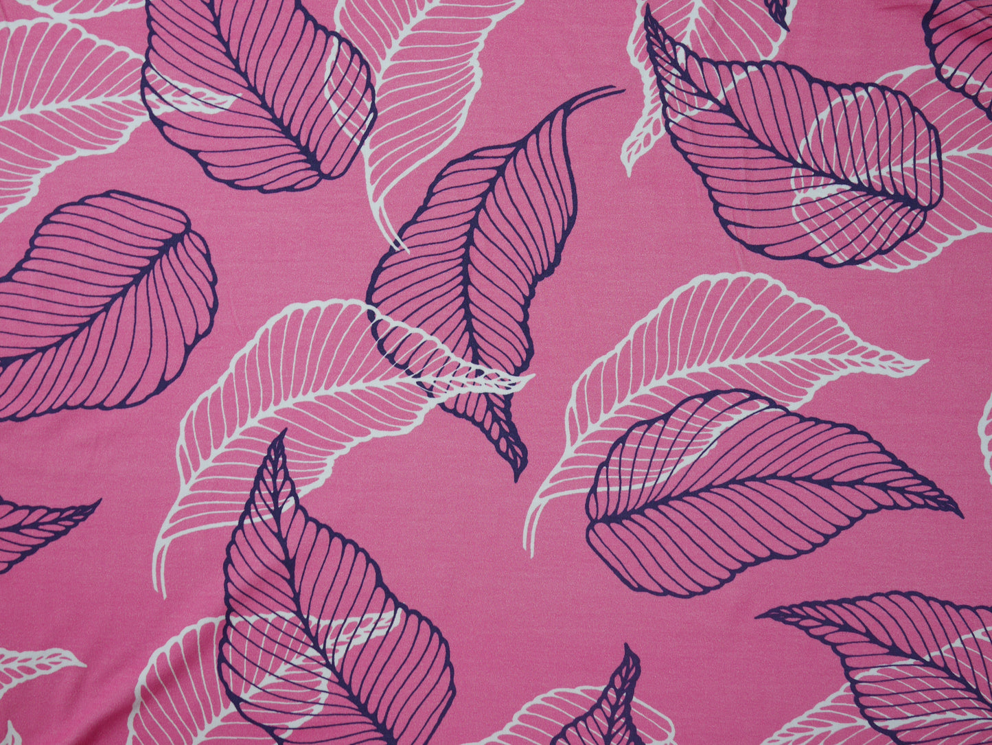 Single Jersey Printed Fabric - Leaf print