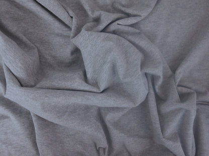 Single Cotton jersey - Grey 0.60 metre Remnant
