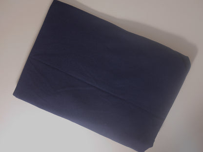 Single Cotton Jersey - Navy 0.60 metre Remnant