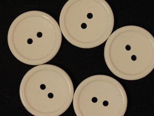 23mm Ivory 2 Hole Button