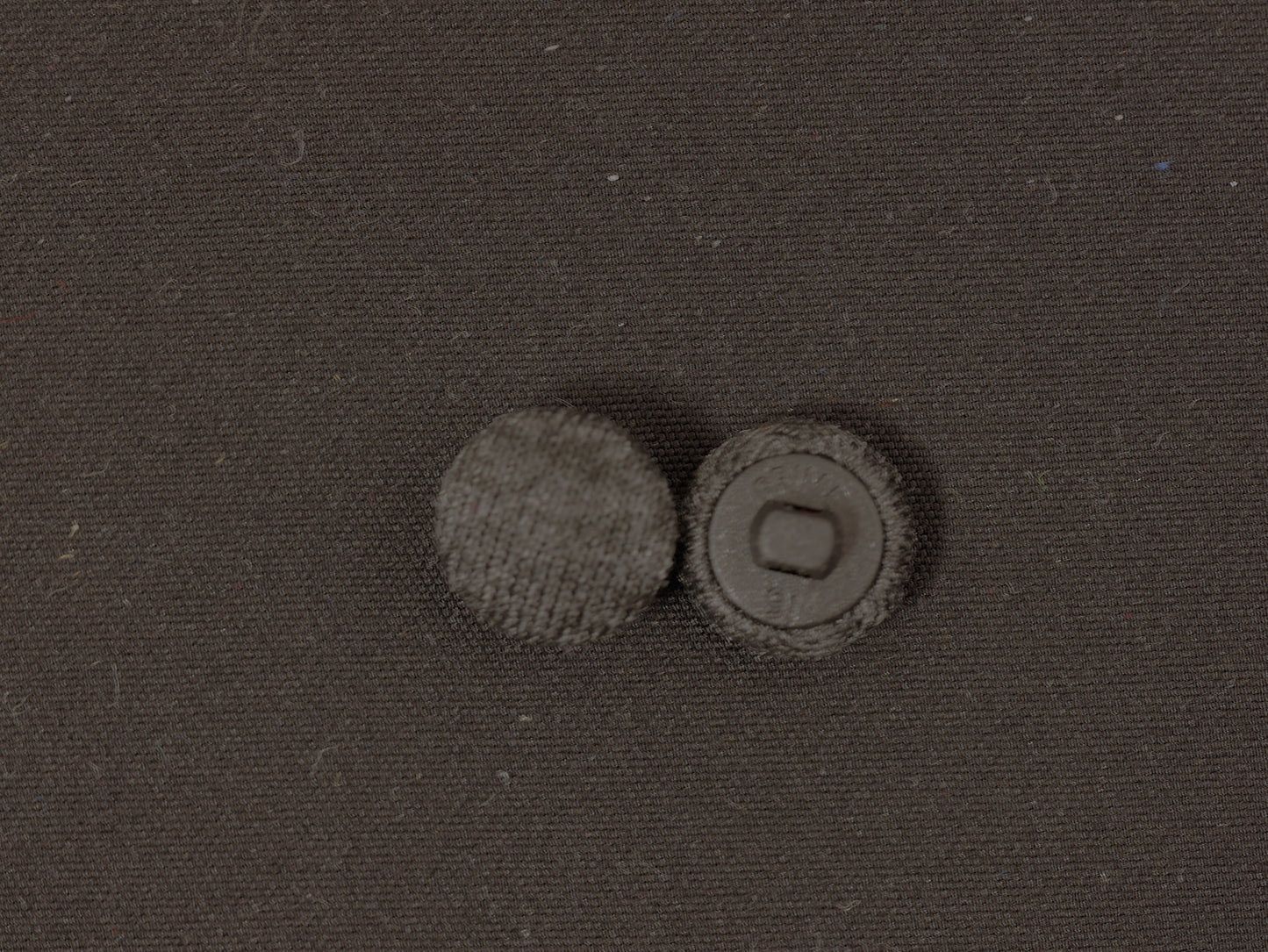 12mm Grey Marl Fabric Covered Shank Button