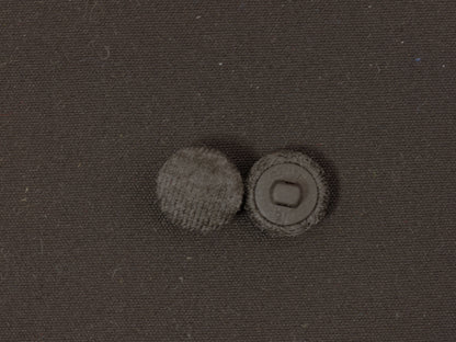 12mm Grey Marl Fabric Covered Shank Button