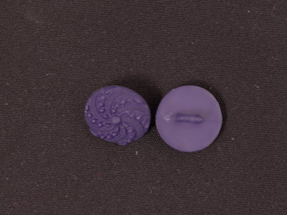 15mm Plastic Purple Shank Button