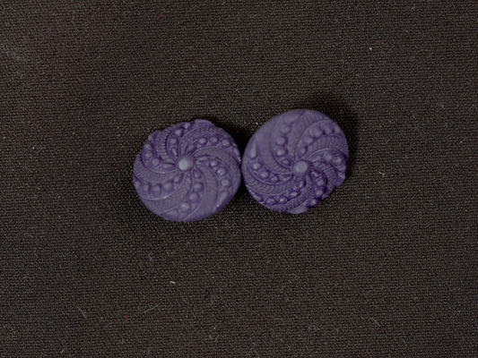 15mm Plastic Purple Shank Button