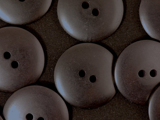 28mm Black 2 Hole Coat Button
