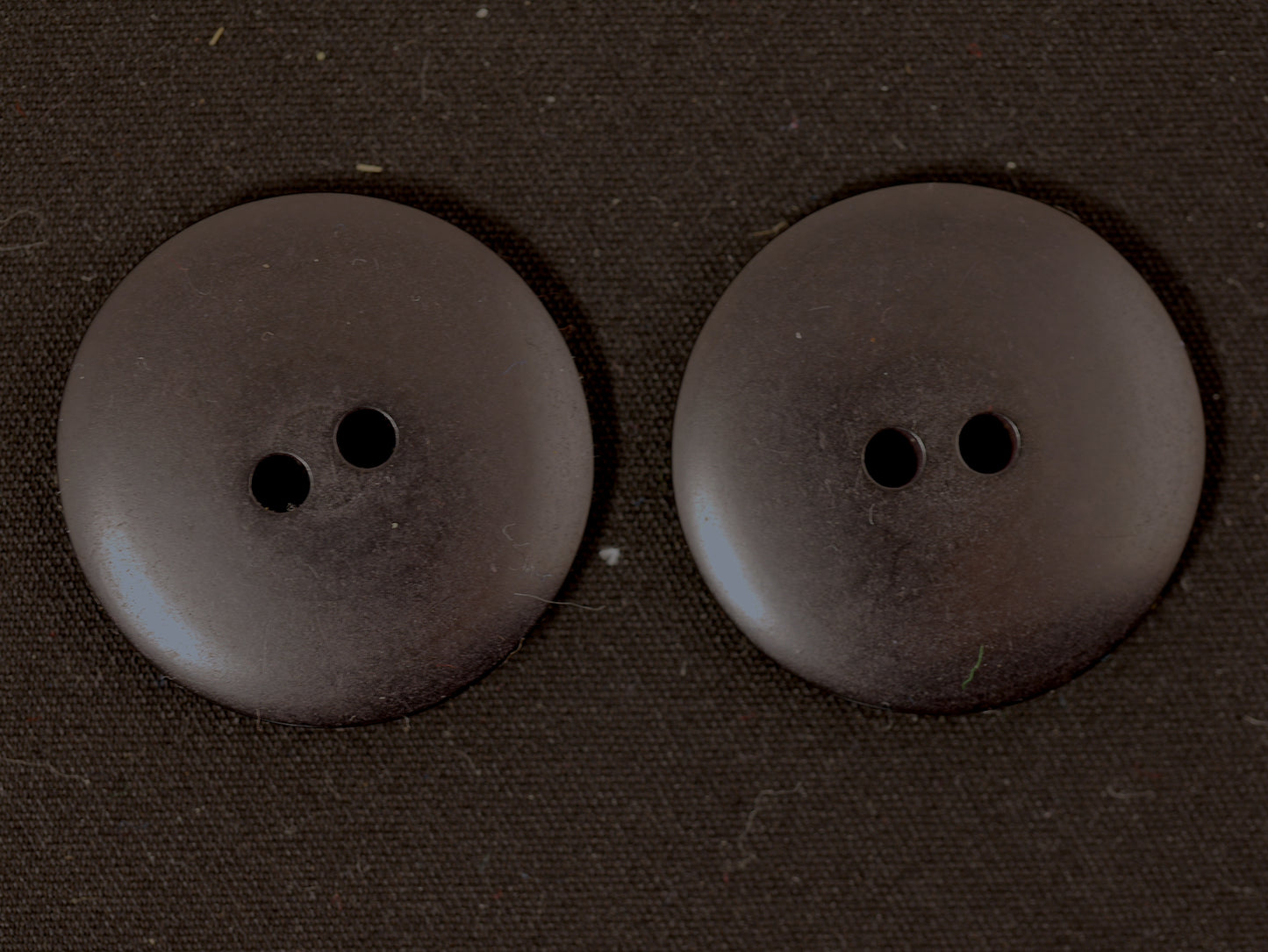 28mm Black 2 Hole Coat Button