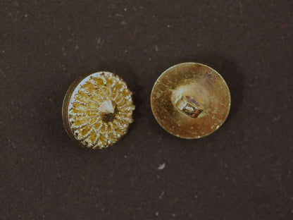 17mm Gold Plastic Shank Button