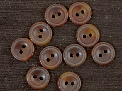 12mm Tortoise Effect Button