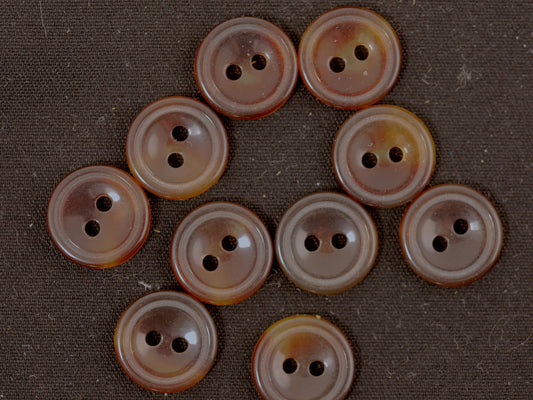 12mm Tortoise Effect Button