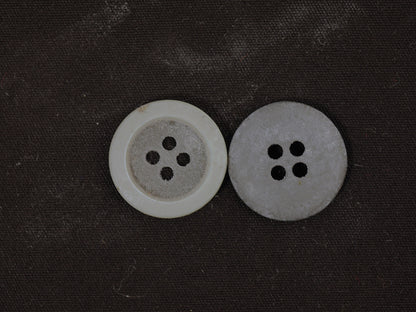 19mm Grey Rim Button